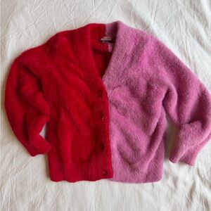 Hanna Andersson Red and Pink Kids Cardigan